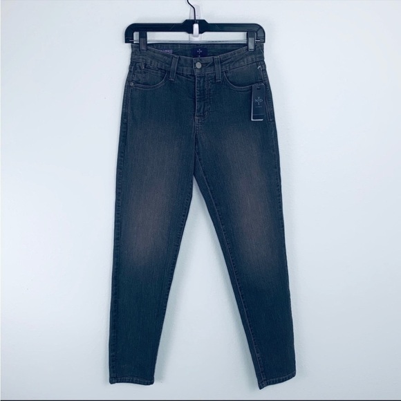 NYDJ Clarissa Grey Wash Jeans Size 0 NWT - Picture 1 of 6
